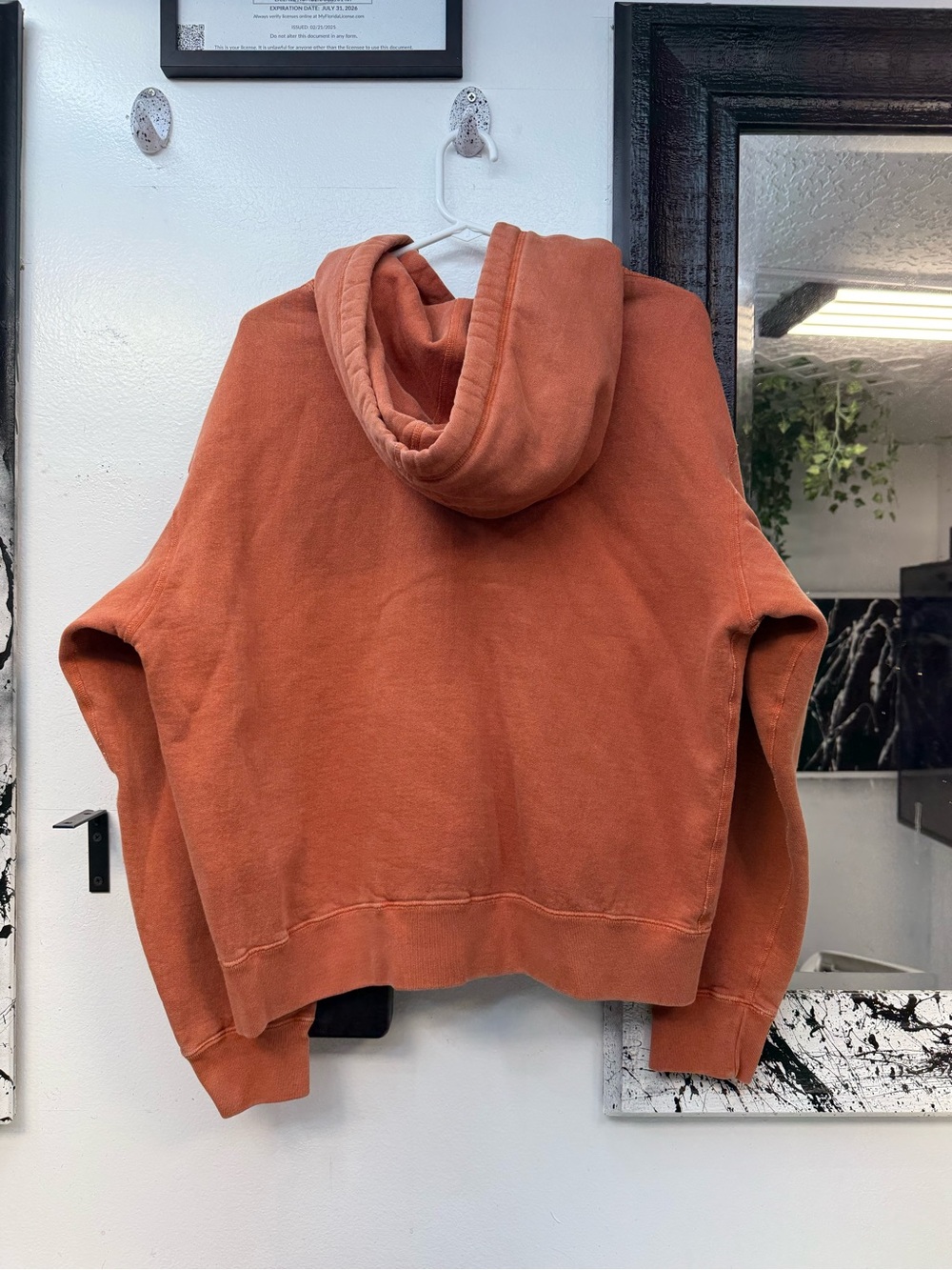 OVO small Owl faded Orange Men's Hoodie - Picture 6 of 7